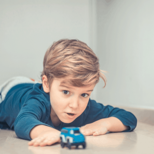 play therapy with toy car